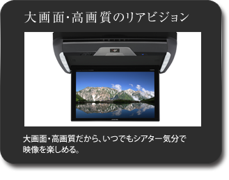 大画面・高画質のリアビジョン